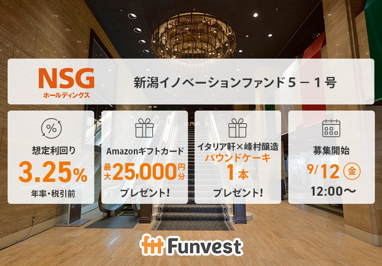 ＮＳＧホールディングス 新潟イノベーションファンド５－１号